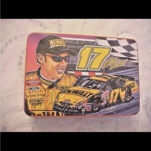 Nascar Yellow and Black Racing Tin